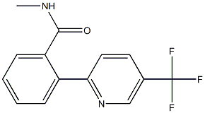 N-methyl-2-[5-(trifluoromethyl)-2-pyridinyl]benzenecarboxamide Struktur