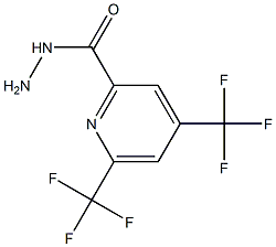 4,6-bis(trifluoromethyl)-2-pyridinecarbohydrazide Struktur