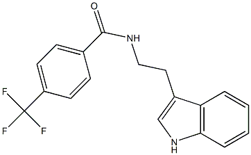 N-[2-(1H-indol-3-yl)ethyl]-4-(trifluoromethyl)benzenecarboxamide Struktur