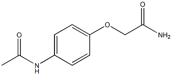 2-[4-(acetylamino)phenoxy]acetamide Struktur