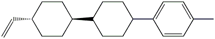 1-Methyl -4-(trans-4-(trans-4-vinylcyclohexyl)cyclohexyl)benzene Struktur