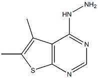 (5,6-Dimethyl-thieno[2,3-d]pyrimidin-4-yl)-hydrazine ,97% Struktur