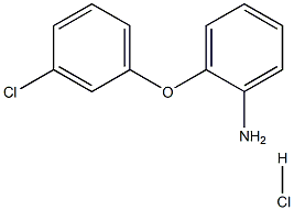 2-(3-chlorophenoxy)aniline hydrochloride Struktur