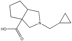 2-(cyclopropylmethyl)hexahydrocyclopenta[c]pyrrole-3a(1H)-carboxylic acid Struktur