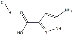 5-amino-1H-pyrazole-3-carboxylic acid hydrochloride Struktur