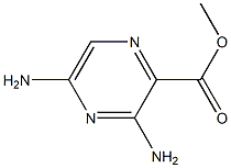 3,5-Diaminopyrazine-2-carboxylic acid methyl ester Struktur