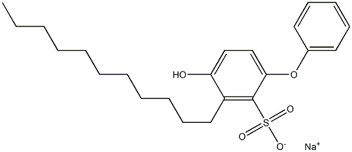 4-Hydroxy-3-undecyl[oxybisbenzene]-2-sulfonic acid sodium salt Struktur