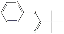 2,2-Dimethylpropanethioic acid S-(2-pyridinyl) ester Struktur