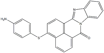 3-(p-Aminophenylthio)-7H-benzimidazo[2,1-a]benz[de]isoquinolin-7-one Struktur