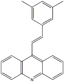 9-[(E)-2-(3,5-Dimethylphenyl)ethenyl]acridine Struktur