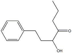 3-Hydroxy-1-phenyl-4-heptanone Struktur