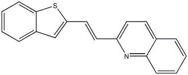 2-[2-(Benzo[b]thiophen-2-yl)ethenyl]quinoline Struktur