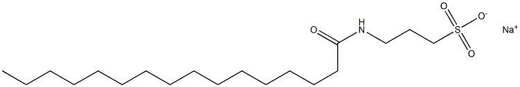 3-Palmitoylamino-1-propanesulfonic acid sodium salt Struktur