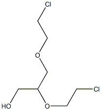 2,3-Bis(2-chloroethoxy)-1-propanol Struktur