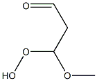 3-Hydroperoxy-3-methoxypropionaldehyde Struktur