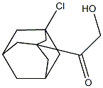 1-(1-Chloro-3-adamantyl)-2-hydroxyethanone Struktur