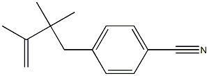 4-[2,2,3-Trimethyl-3-butenyl]benzonitrile Struktur