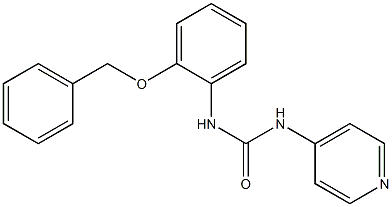 1-[(2-(Benzyloxy)phenyl)]-3-(pyridin-4-yl)urea Struktur