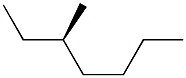 [R,(-)]-3-Methylheptane Struktur