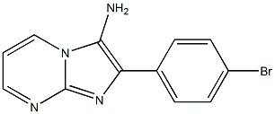 2-(4-Bromophenyl)-3-aminoimidazo[1,2-a]pyrimidine Struktur