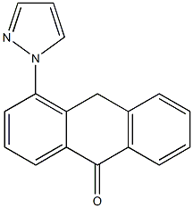 4-(1H-Pyrazol-1-yl)anthrone Struktur