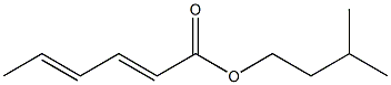 Sorbic acid 3-methylbutyl ester Struktur