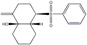 (4R,4aR,8aR)-8a-Hydroxy-1-methylene-4-(phenylsulfonyl)decahydronaphthalene Struktur