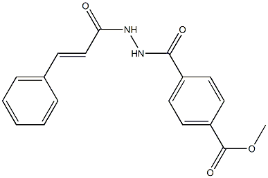 1-(4-Methoxycarbonylbenzoyl)-2-cinnamoylhydrazine Struktur