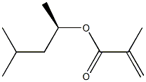 [R,(-)]-4-Methyl-2-pentanol methacrylate Struktur