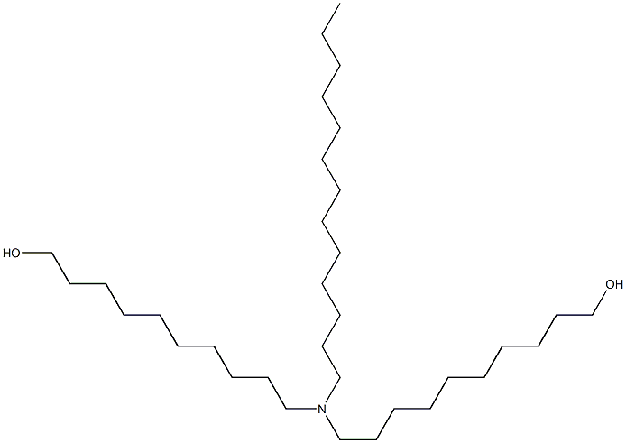 10,10'-(Tridecylimino)bis(1-decanol) Struktur