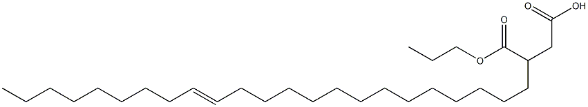 3-(14-Tricosenyl)succinic acid 1-hydrogen 4-propyl ester Struktur