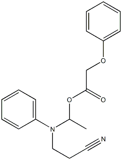 N-[1-(Phenoxyacetoxy)ethyl]-N-(2-cyanoethyl)aniline Struktur