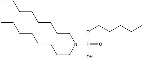 N,N-Dioctylamidophosphoric acid hydrogen pentyl ester Struktur