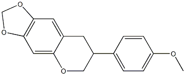 7,8-Dihydro-7-(4-methoxyphenyl)-6H-1,3-dioxolo[4,5-g][1]benzopyran Struktur