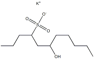 6-Hydroxyundecane-4-sulfonic acid potassium salt Struktur