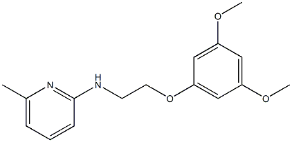 2-(3,5-Dimethoxyphenoxy)-N-(6-methyl-2-pyridinyl)ethanamine Struktur