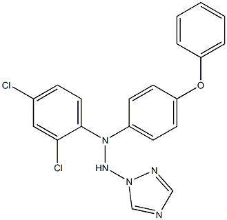 1-(1H-1,2,4-Triazol-1-yl)-2-[4-phenoxyphenyl]-2-(2,4-dichlorophenyl)hydrazine Struktur