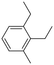 1,2-Diethyl-3-methylbenzene Struktur