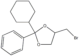 2-Cyclohexyl-4-bromomethyl-2-phenyl-1,3-dioxolane Struktur