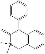 2,2-Dimethyl-3-methylene-4-phenyl-2-silatetralin Struktur