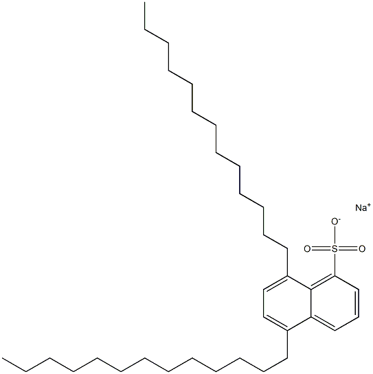 5,8-Ditridecyl-1-naphthalenesulfonic acid sodium salt Struktur