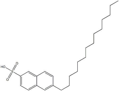 6-Tetradecyl-2-naphthalenesulfonic acid Struktur