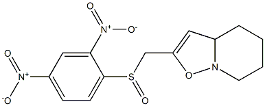 2-[[(2,4-Dinitrophenyl)sulfinyl]methyl]-4,5,6,7-tetrahydro-3aH-isoxazolo[2,3-a]pyridine Struktur