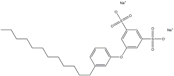 3'-Dodecyl[oxybisbenzene]-3,5-disulfonic acid disodium salt Struktur