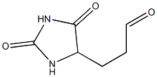 Hydantoinpropionaldehyde Struktur