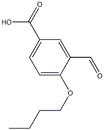 3-Formyl-4-butoxybenzoic acid Struktur