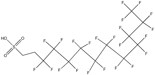 3,3,4,4,5,5,6,6,7,7,8,8,9,9,10,10,11,11,12,12,13,13,13-Tricosafluoro-1-tridecanesulfonic acid Struktur