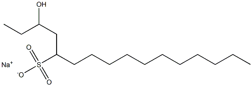 3-Hydroxyhexadecane-5-sulfonic acid sodium salt Struktur