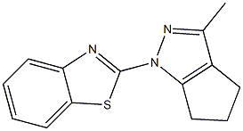 1-(Benzothiazol-2-yl)-1,4,5,6-tetrahydro-3-methylcyclopentapyrazole Struktur