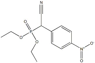 [Cyano(4-nitrophenyl)methyl]phosphonic acid diethyl ester Struktur